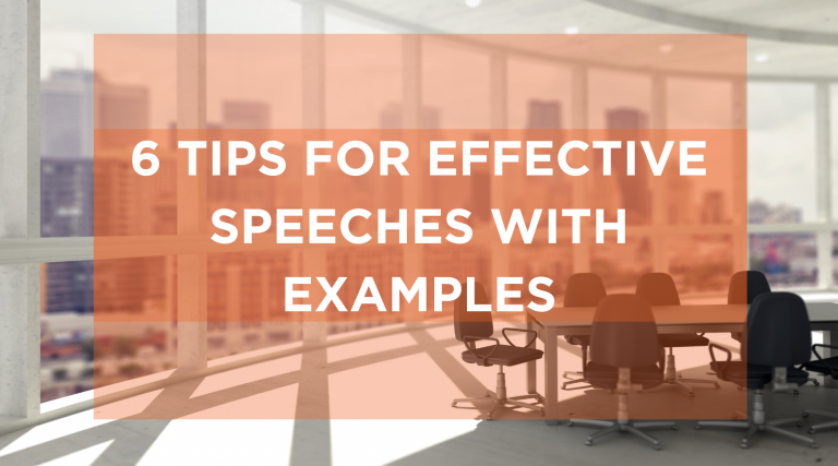 tips for writing effective speeches